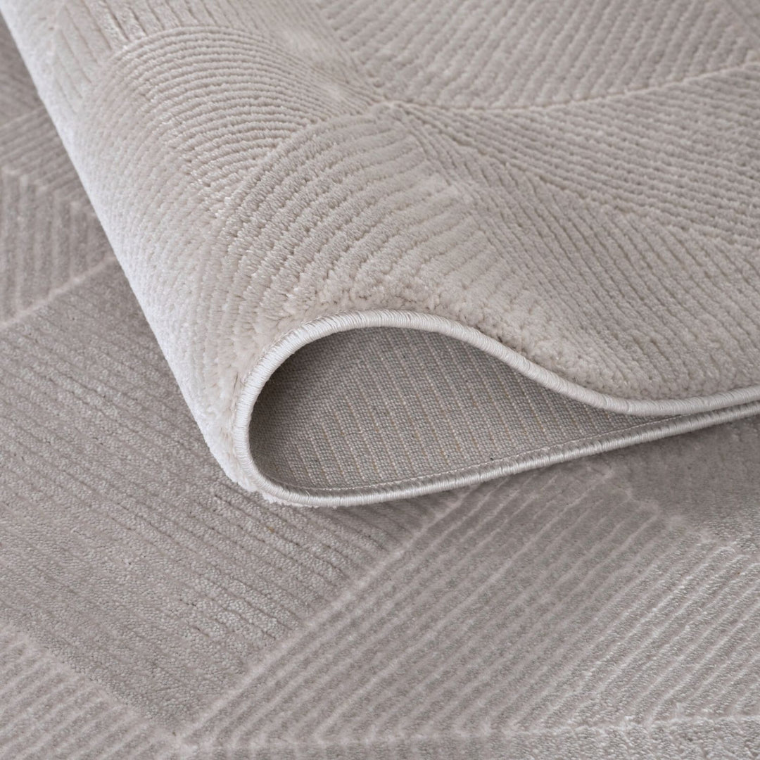 grey colour, abstract design, stain-resistant, Cosy comfort rug, non-static