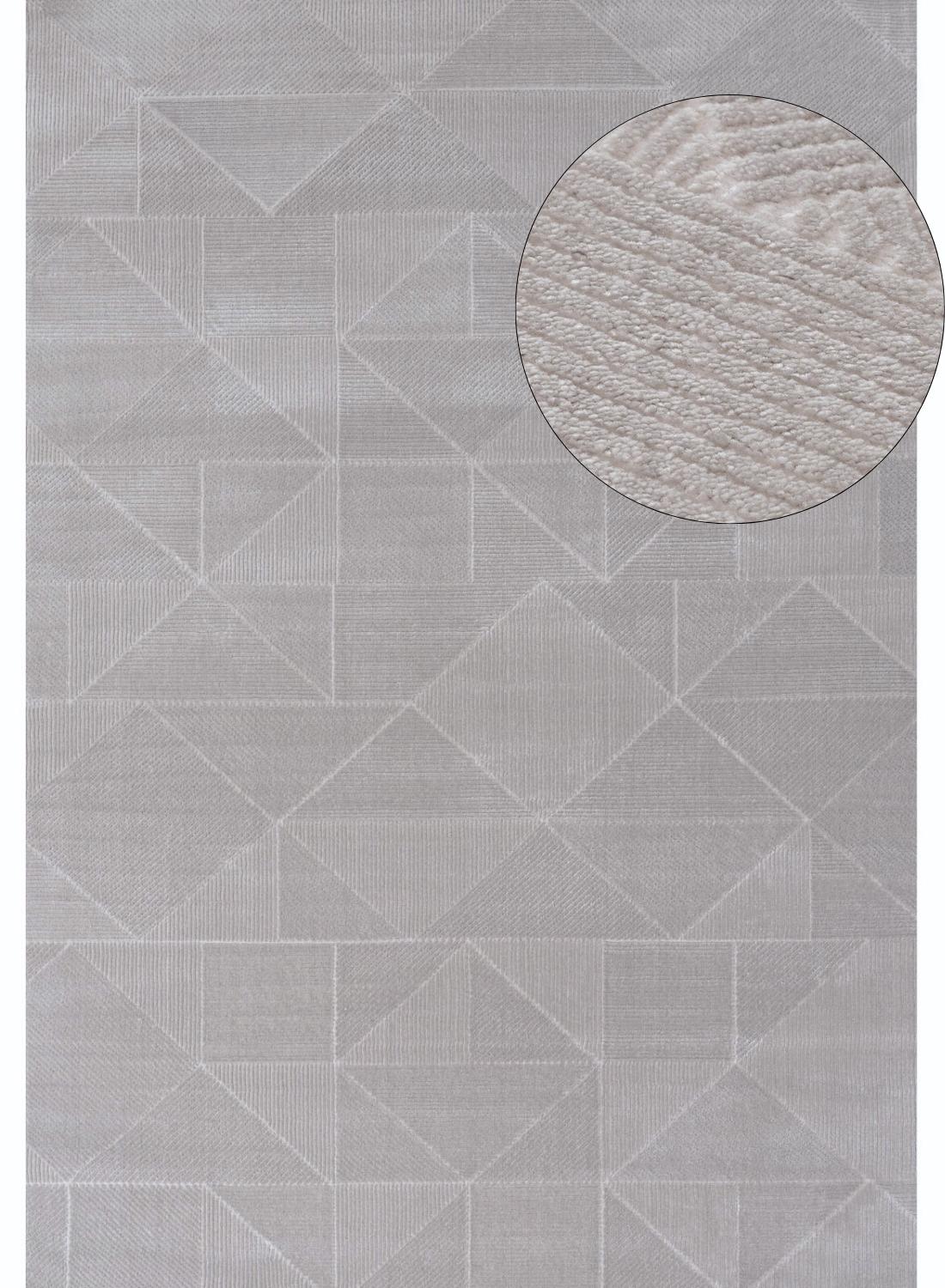 grey colour, striped design, stain-resistant, Cosy comfort rug, non-static