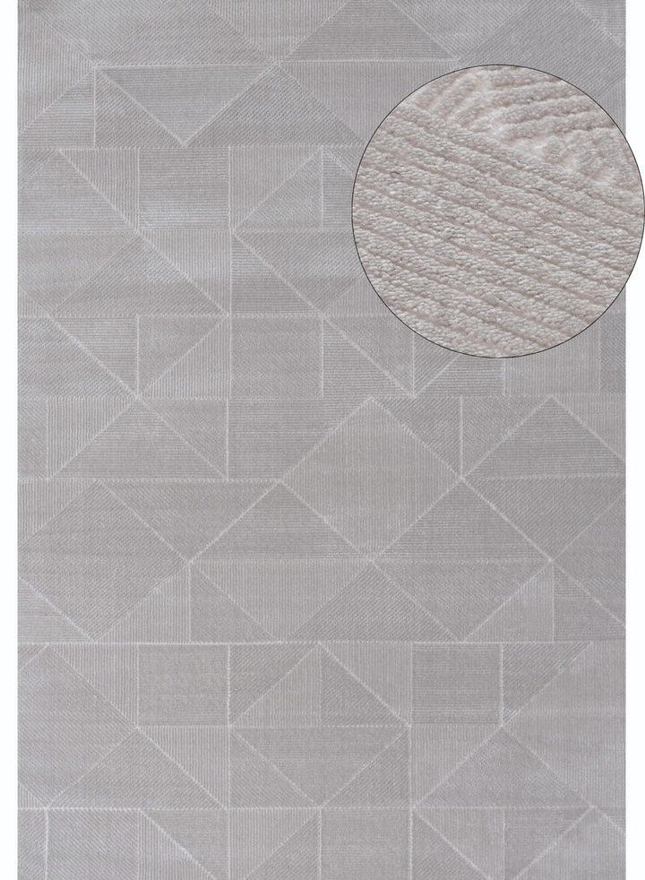 grey colour, striped design, stain-resistant, Cosy comfort rug, non-static
