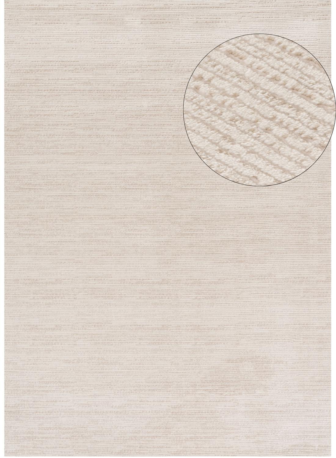 beige-cream colours, striped design, stain-resistant, Cosy comfort rug.