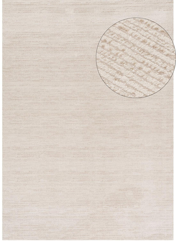 beige-cream colours, striped design, stain-resistant, Cosy comfort rug.