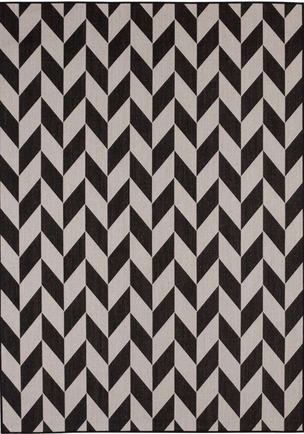 Outdoor Black Rug Weather-Proof | THE RUGS
