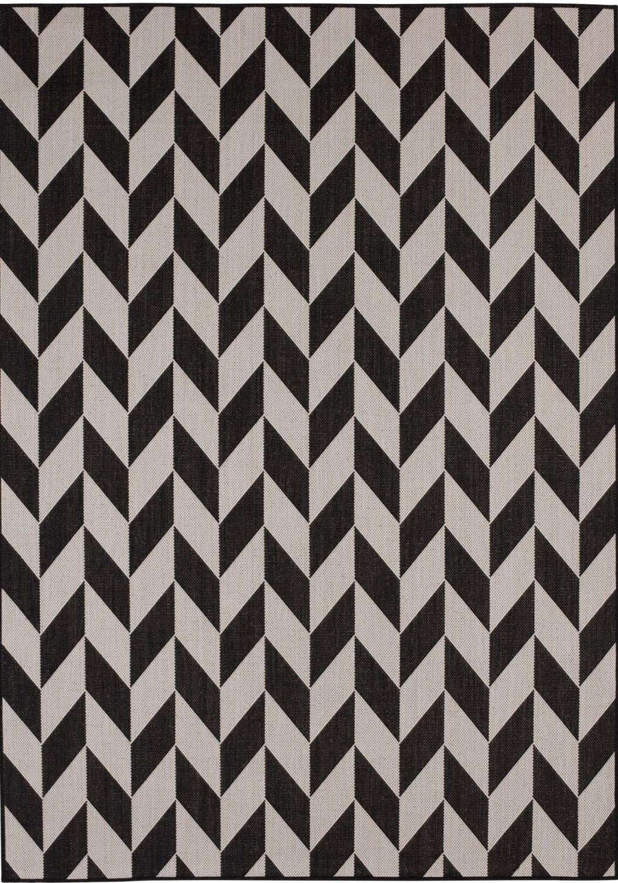 Outdoor Black Rug Weather-Proof | THE RUGS