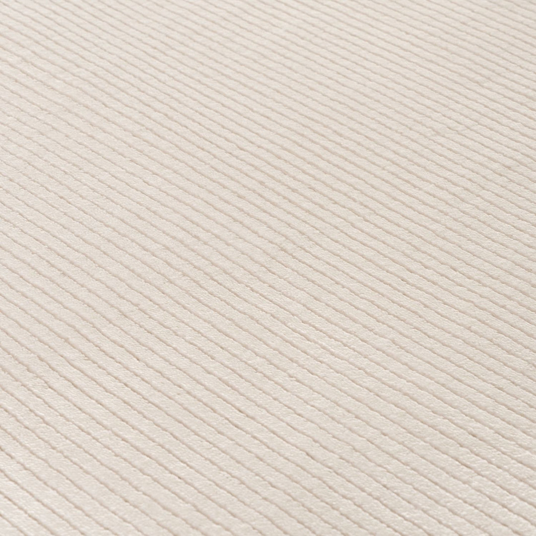 cream colour, striped design, stain-resistant, Cosy comfort rug.
