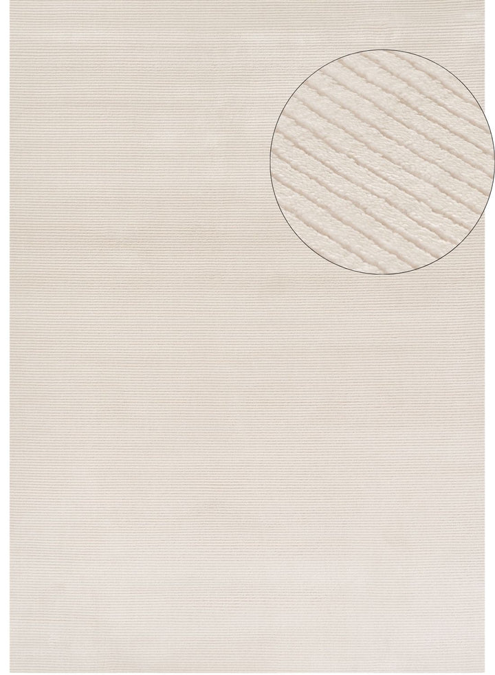 cream colour, striped design, stain-resistant, Cosy comfort rug.