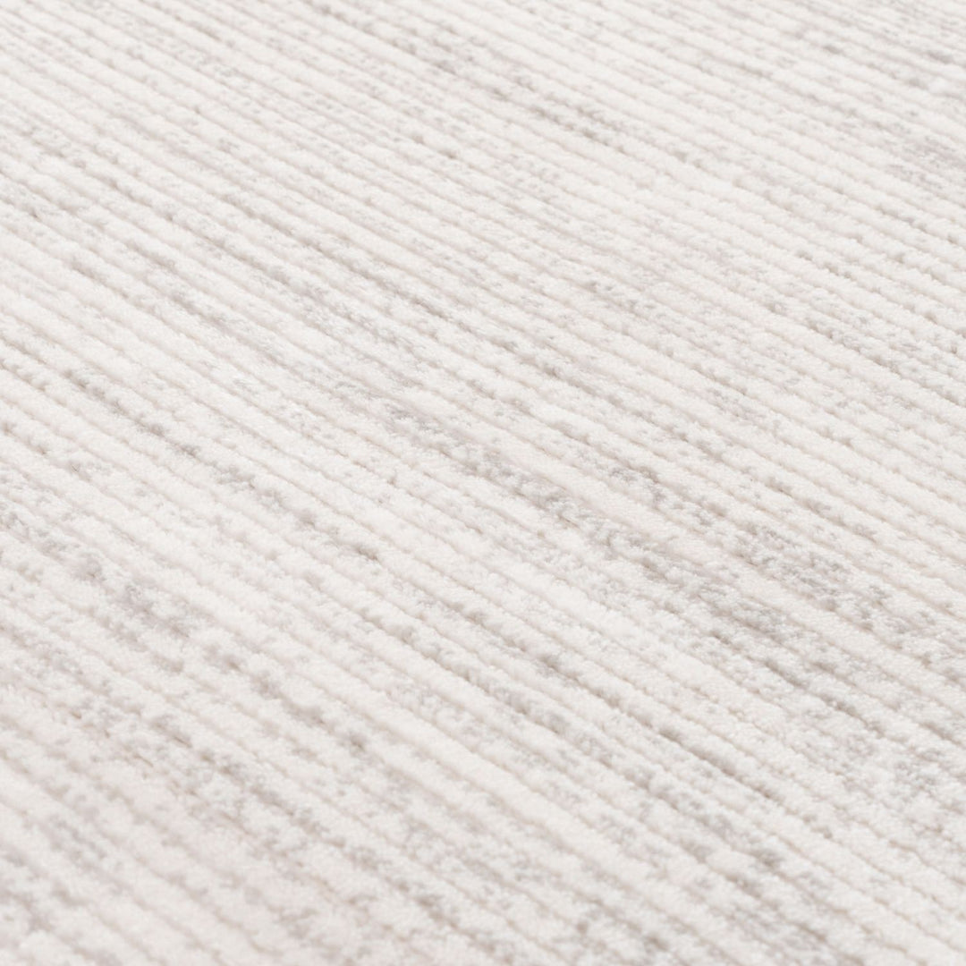 grey-cream colours, striped design, stain-resistant, Cosy comfort rug.