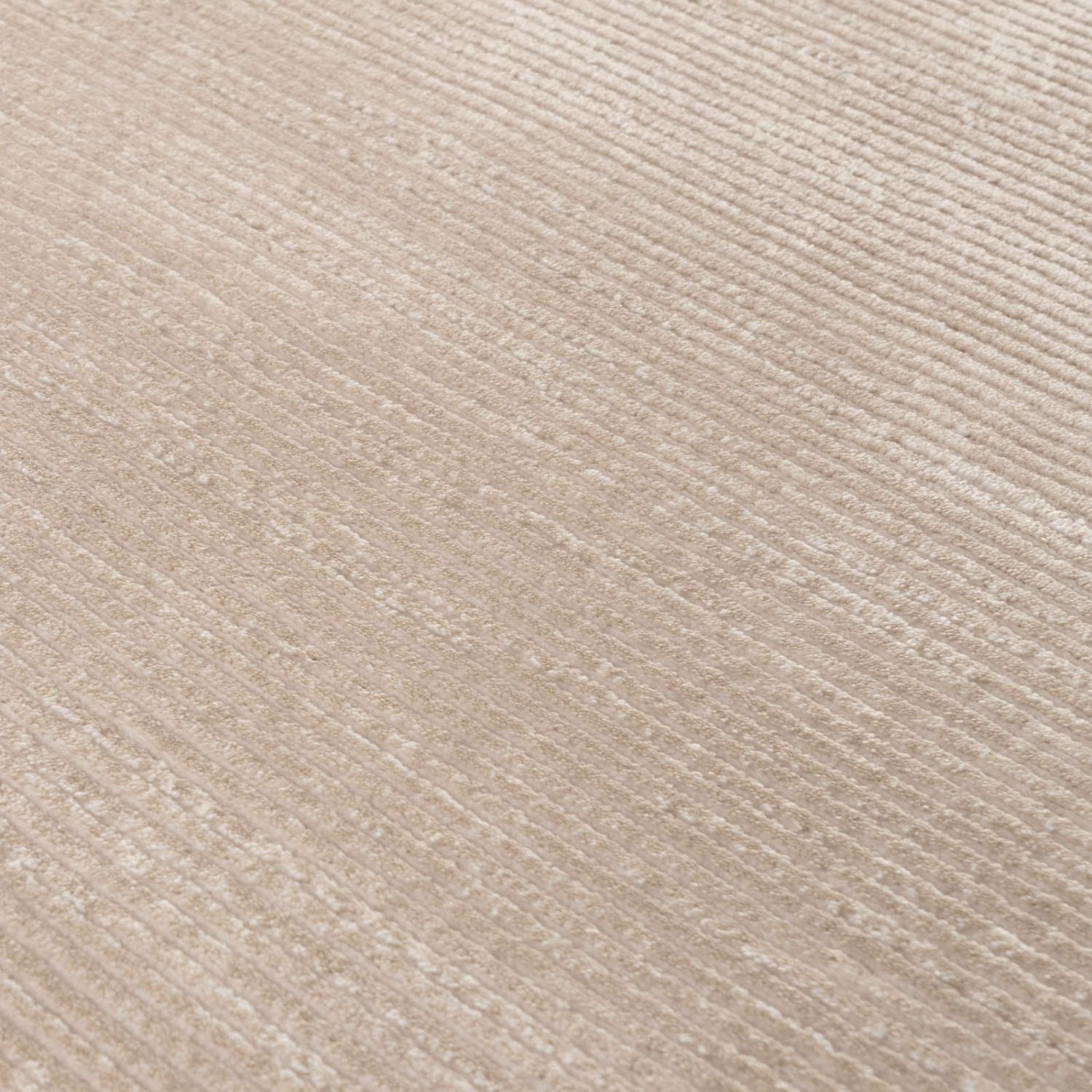 Beige-cream colour, striped design, stain-resistant, Cosy comfort rug.