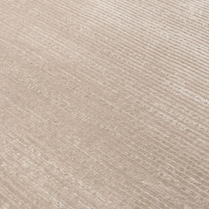 Beige-cream colour, striped design, stain-resistant, Cosy comfort rug.