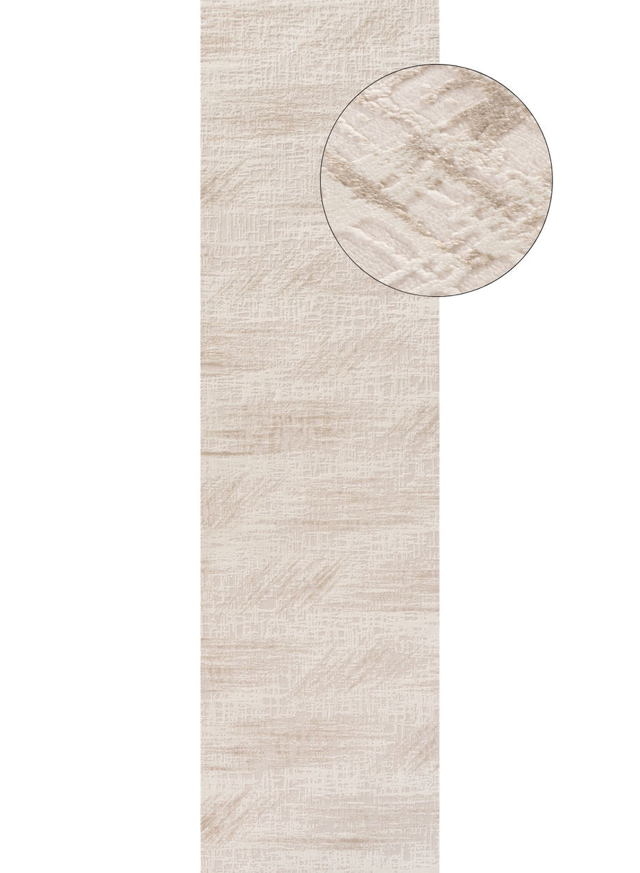 abstract rug, beige-cream colours, anti-allergic, and non-static properties
