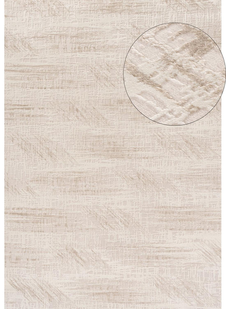 abstract rug, beige-cream colours, anti-allergic, and non-static properties