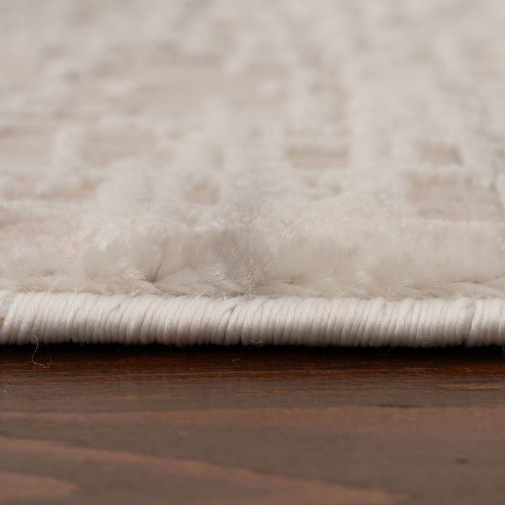 abstract rug, grey-cream colours, anti-allergic, and non-static properties