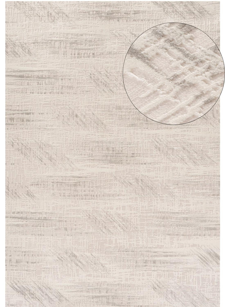 abstract rug, grey-cream colours, anti-allergic, and non-static properties