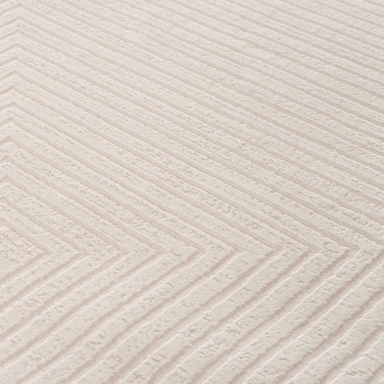 Geometric Living Room rug, cream colour, stain-resistant and non-shedding
