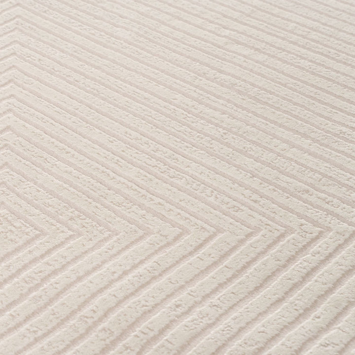 Geometric Living Room rug, cream colour, stain-resistant and non-shedding