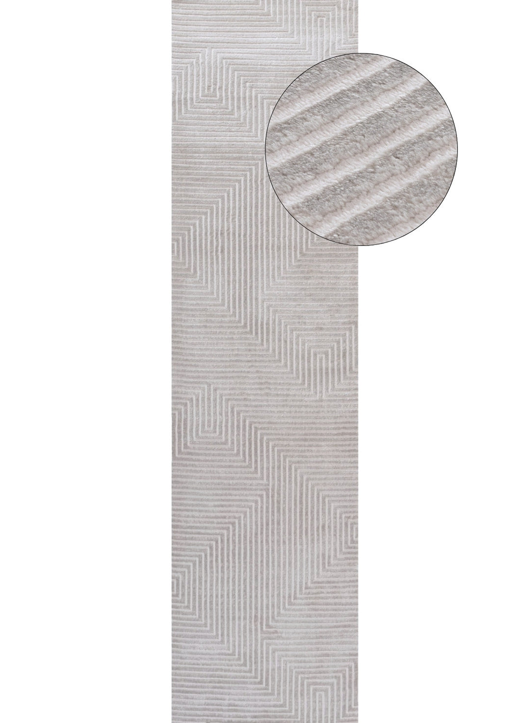 Geometric Living Room rug, grey colour, stain-resistant and non-shedding