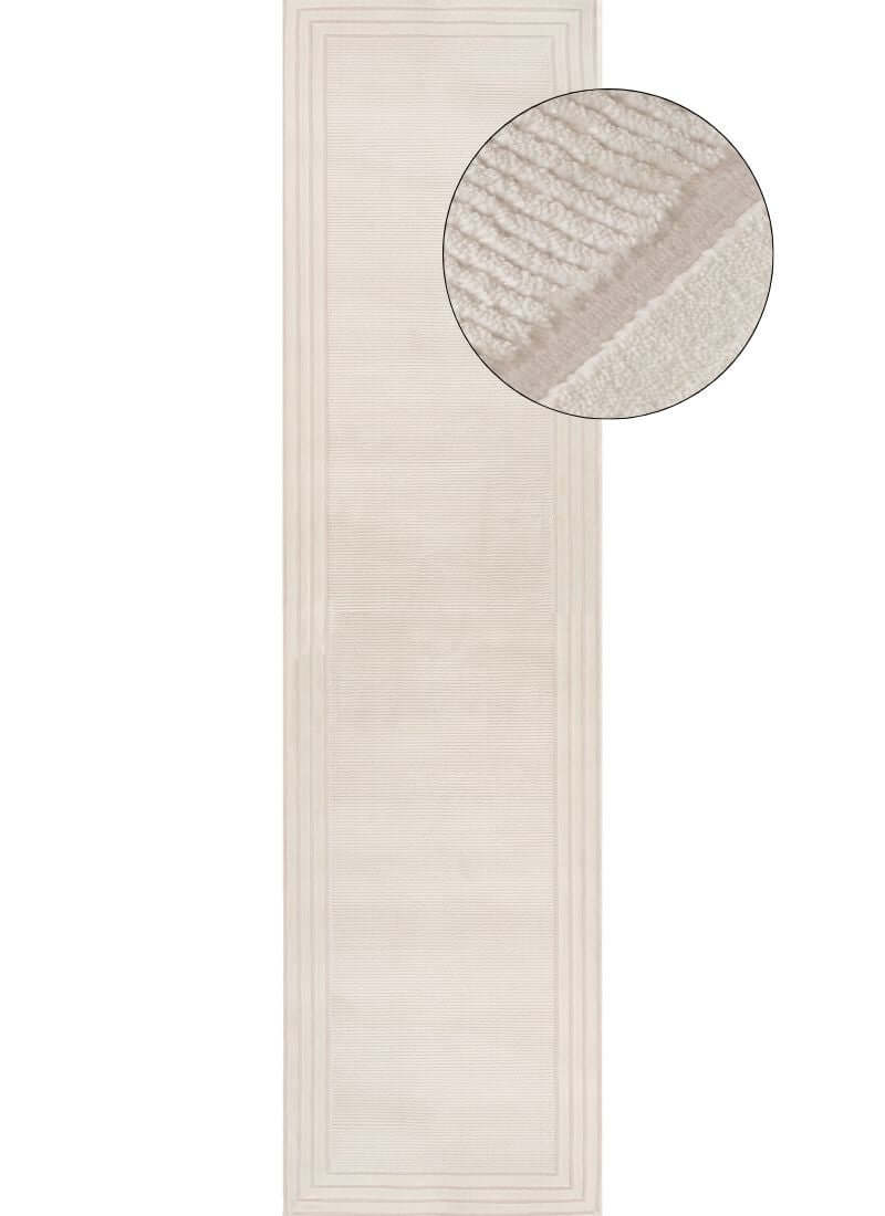 Carmel Cream Bordered Rug | 6060