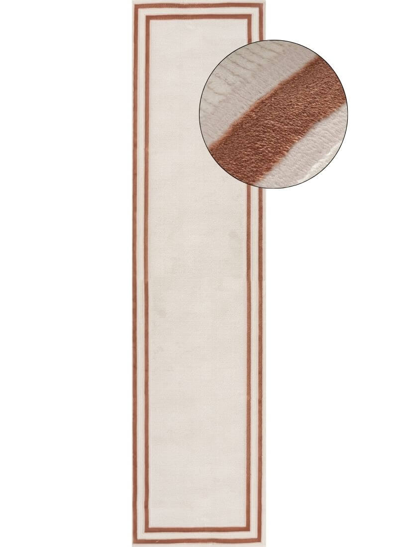 Carmel Cream-Terra Bordered Rug | 6060