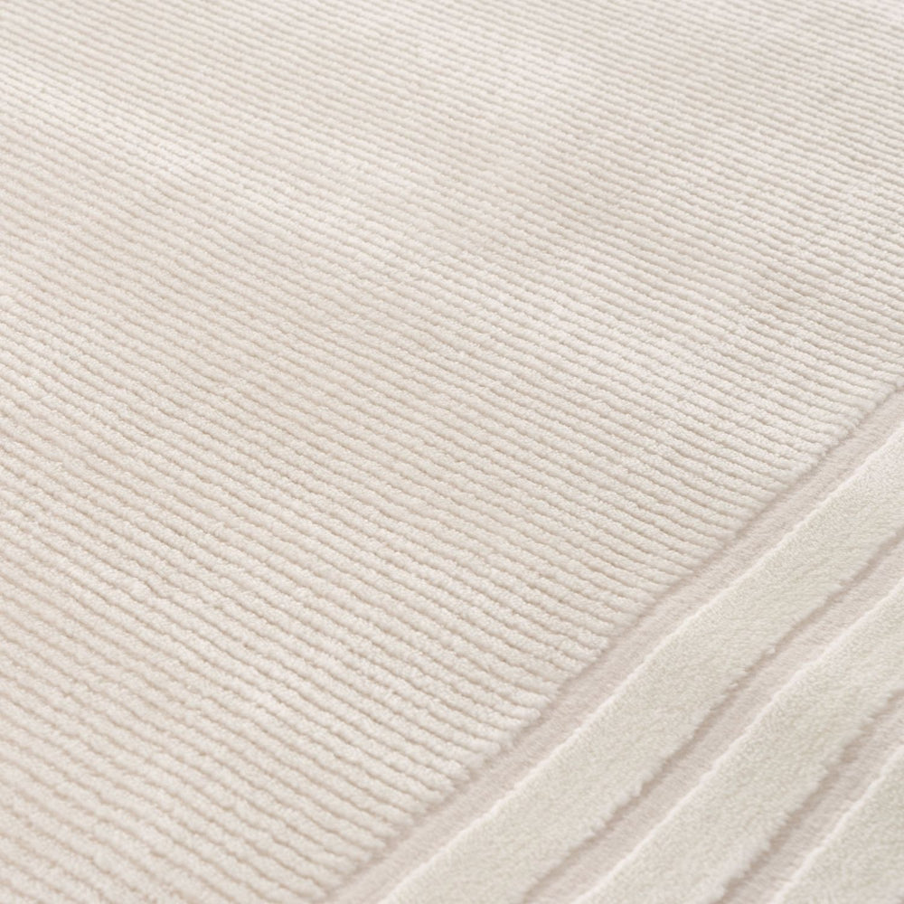 Bordered Living Room rug, cream colour, stain-resistant and non-shedding