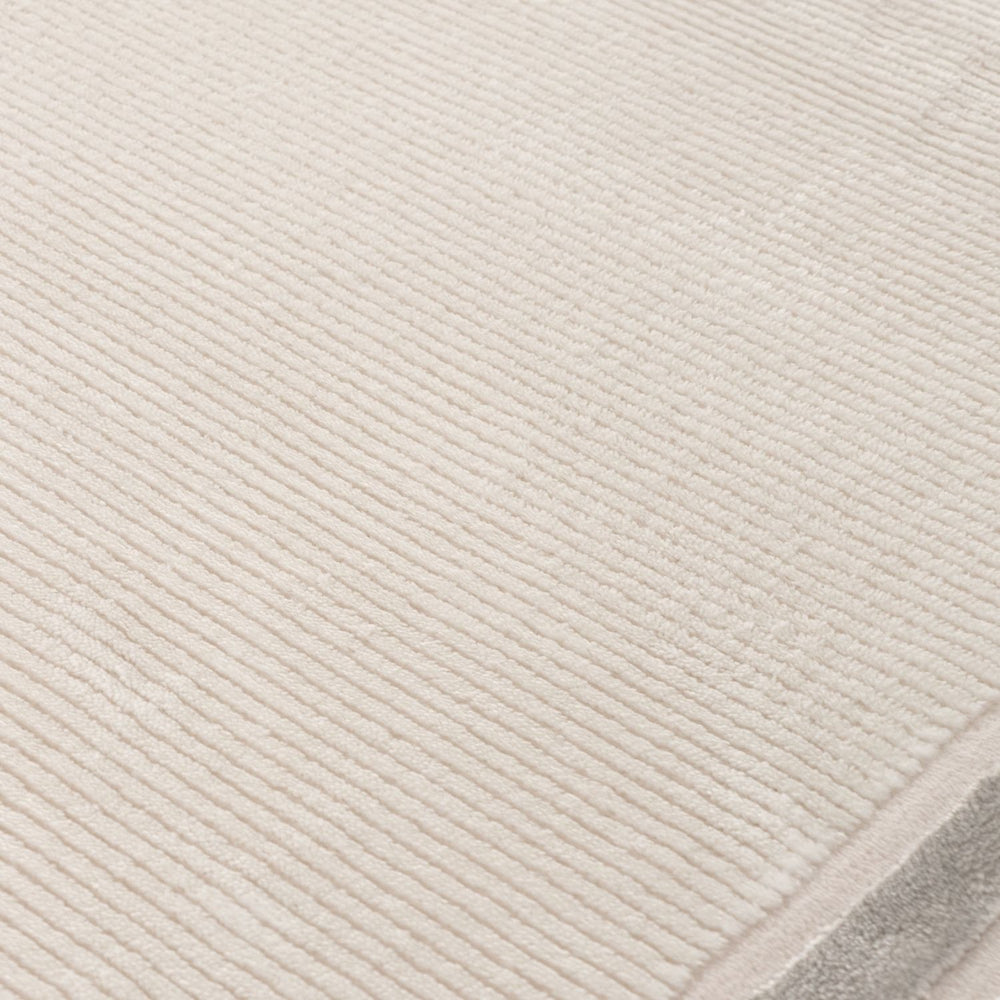 Bordered Living Room rug, grey-cream colours, stain-resistant and non-shedding