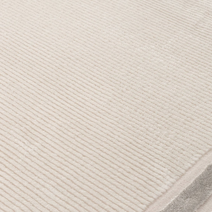Bordered Living Room rug, grey-cream colours, stain-resistant and non-shedding
