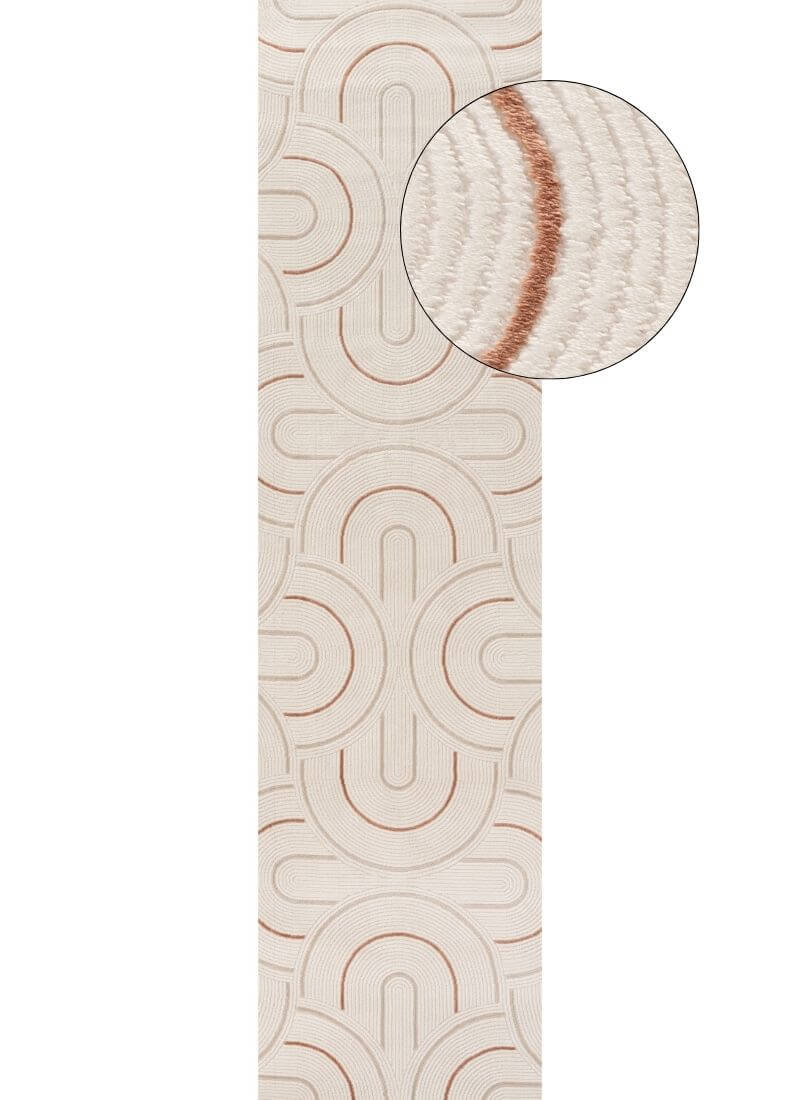 Carmel Cream-Terra Geometric Rug | 6070
