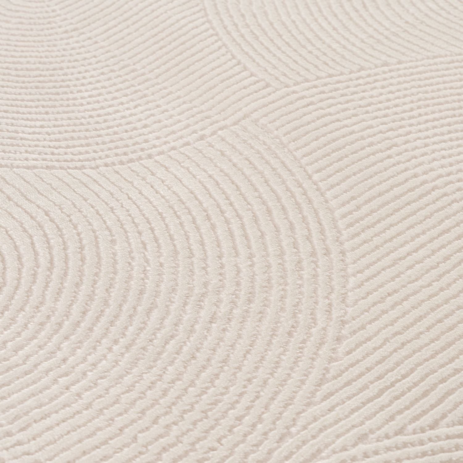 Living Room rug, cream colours, geometric, practicality in mind, the rug is anti-allergic.