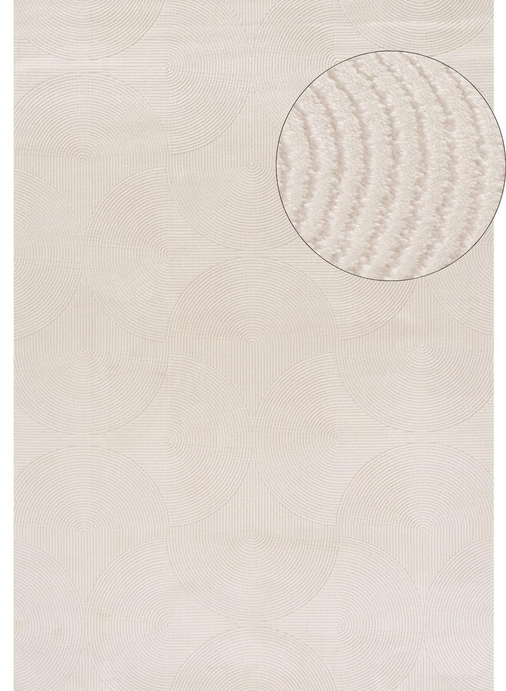 Living Room rug, cream colours, geometric, practicality in mind, the rug is anti-allergic.