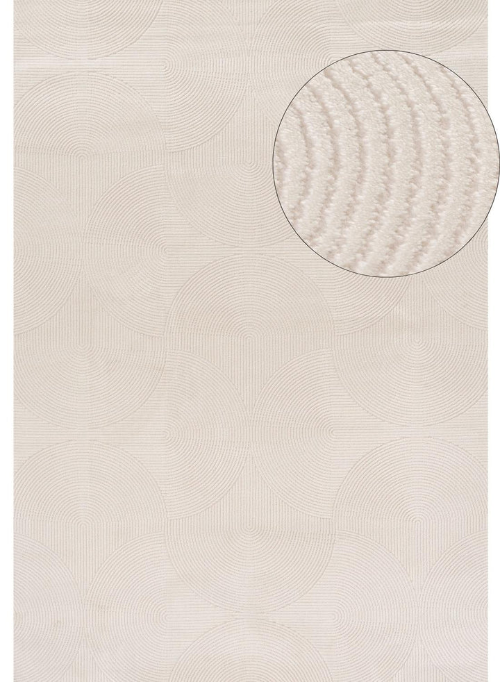 Living Room rug, cream colours, geometric, practicality in mind, the rug is anti-allergic.