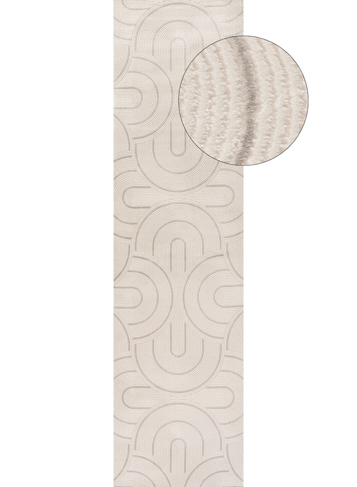 Living Room rug, grey-cream colours, geometric, practicality in mind, the rug is anti-allergic.