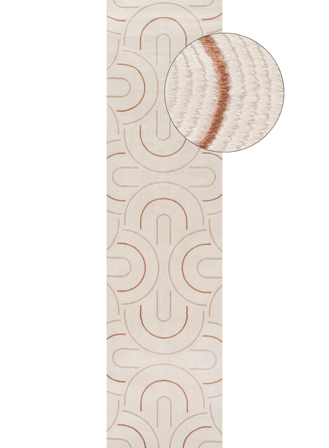 Living Room rug, terra-cream colours, geometric, practicality in mind, the rug is anti-allergic.
