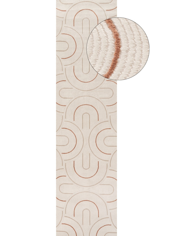 Living Room rug, terra-cream colours, geometric, practicality in mind, the rug is anti-allergic.