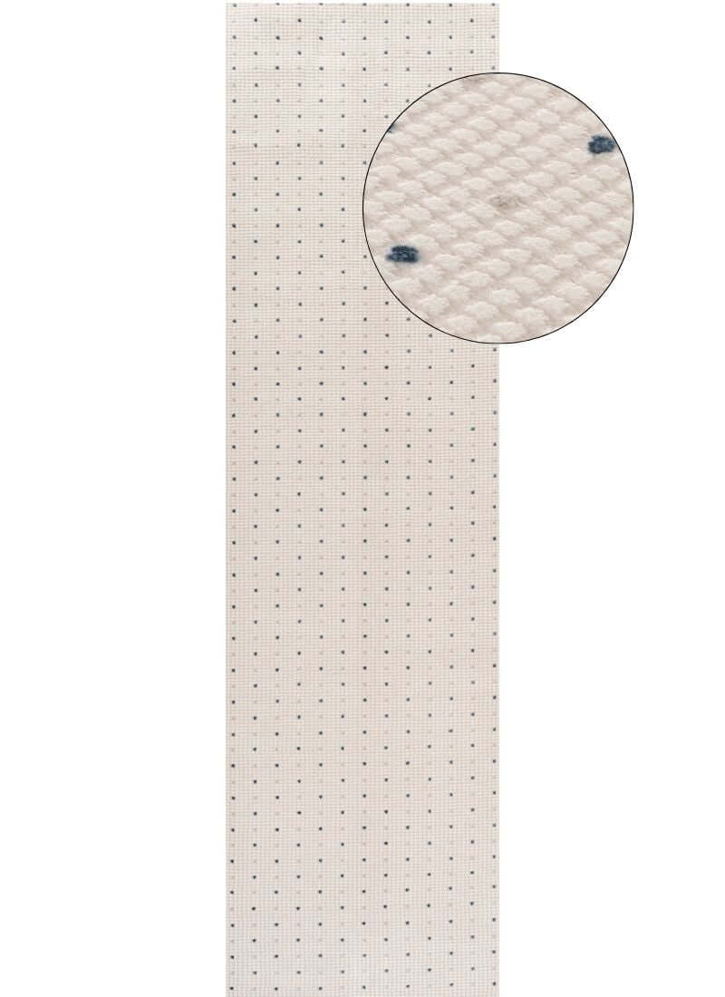 Carmel Cream-Blue Dots Rug | 6080
