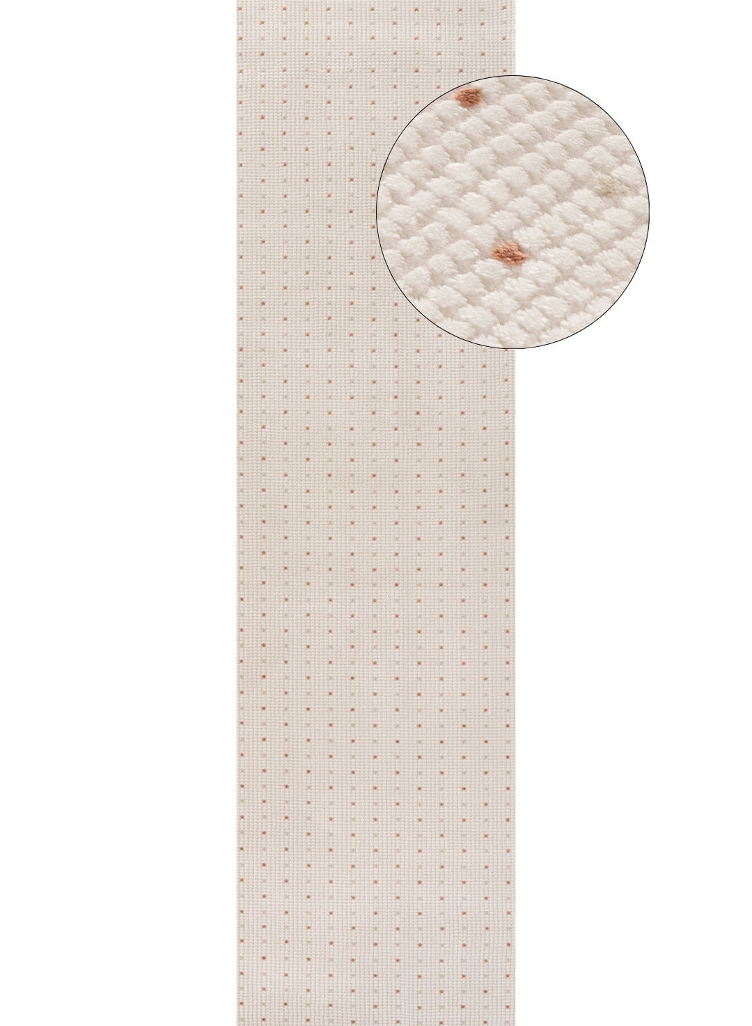 Living Room rug, dots, practicality in mind, the rug is anti-allergic.