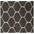 Trellis Design Thick Shaggy Area Rugs Dark Grey