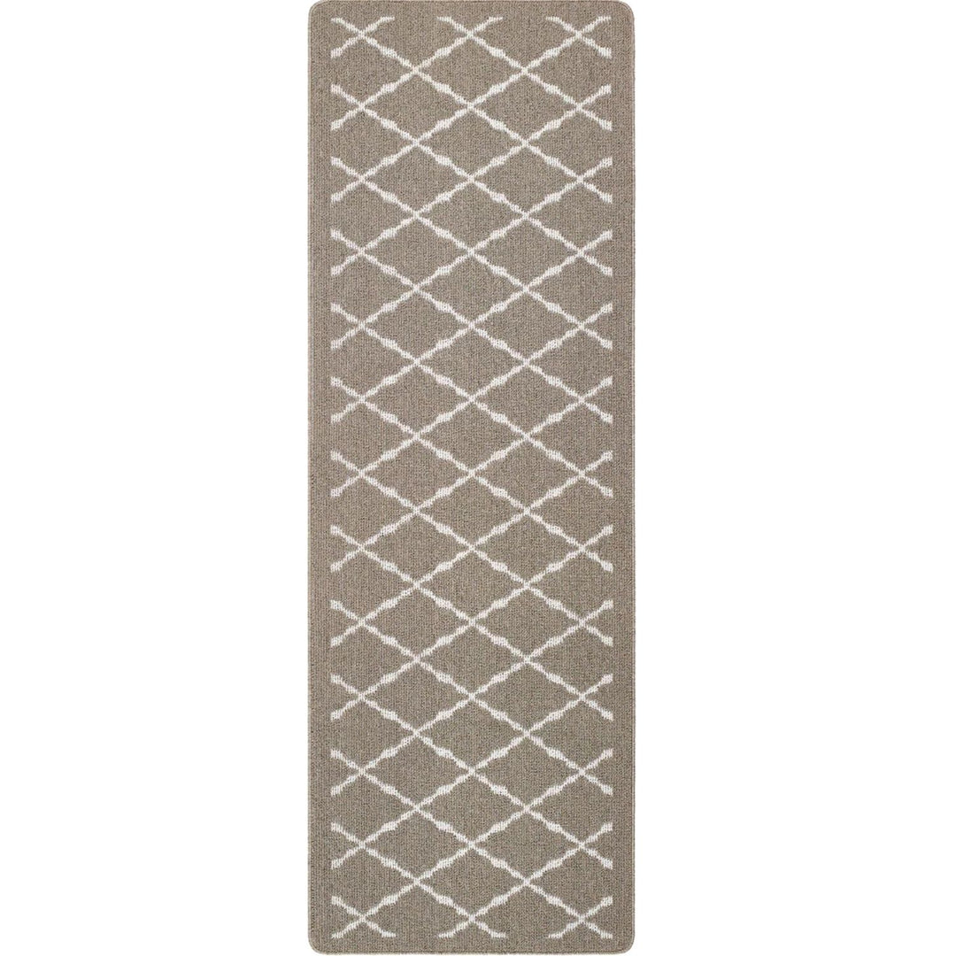 The Rugs Durable Washable Mats & Runners with Diamond Design