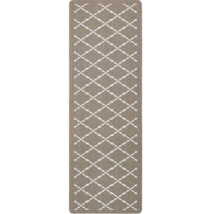 The Rugs Durable Washable Mats & Runners with Diamond Design