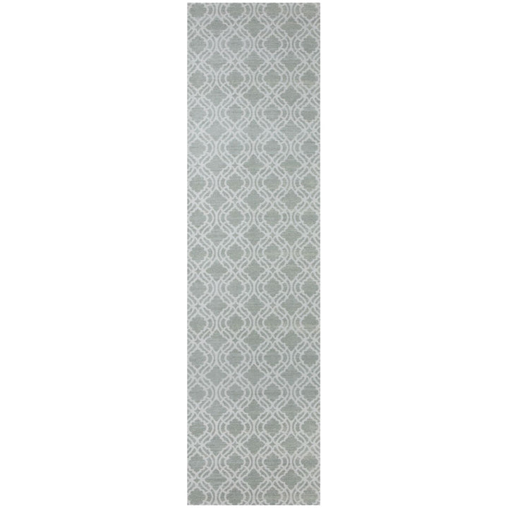 Machine Washable Flatweave Moroccan Rug Green