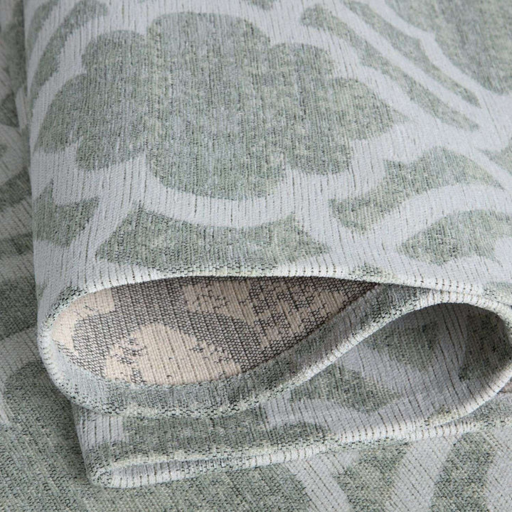 Machine Washable Flatweave Moroccan Rug Green