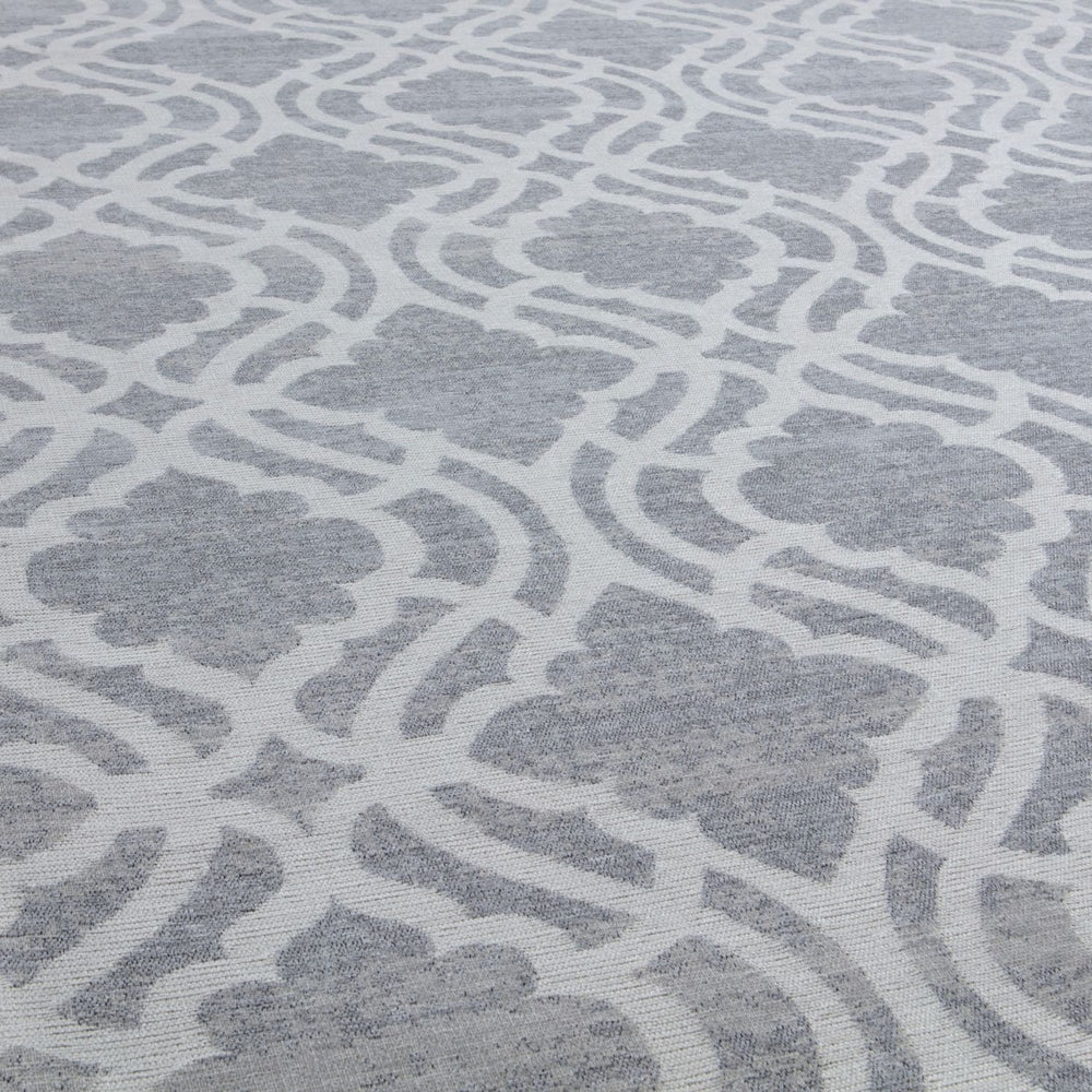 Machine Washable Flatweave Moroccan Rug Grey