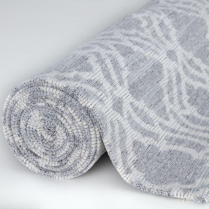 Machine Washable Flatweave Moroccan Rug Grey