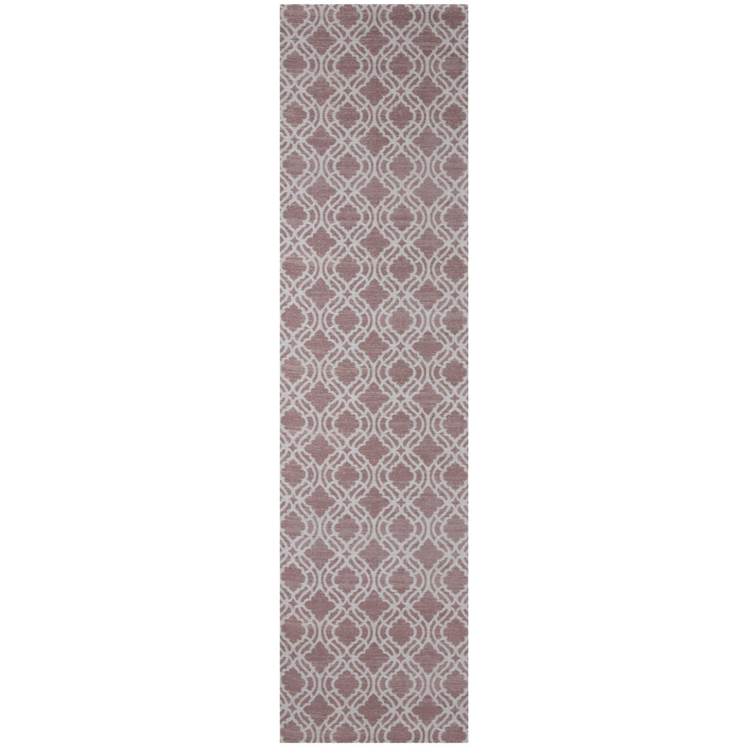 Machine Washable Flatweave Moroccan Rug Pink