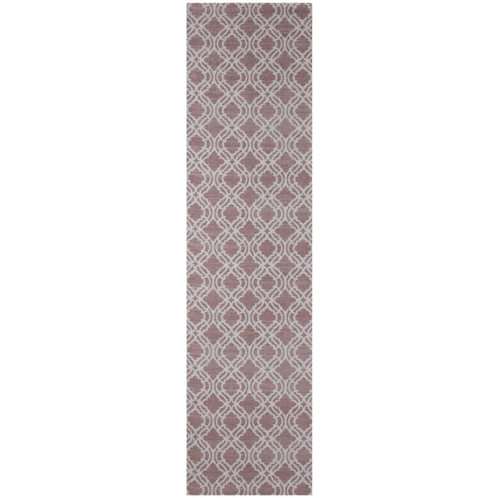 Machine Washable Flatweave Moroccan Rug Pink