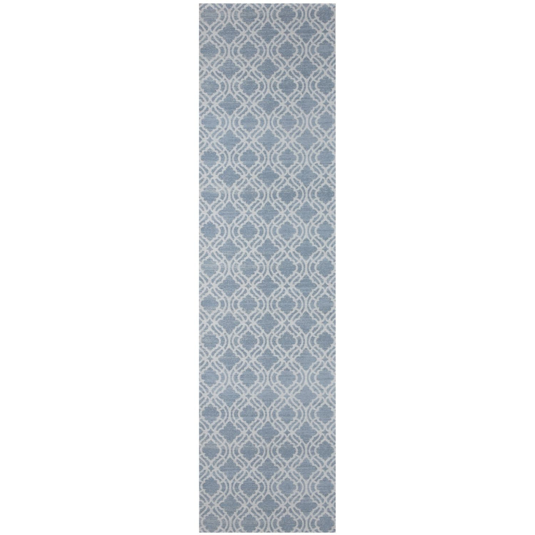 Machine Washable Flat-weave Moroccan Rug Blue