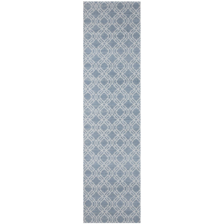 Machine Washable Flat-weave Moroccan Rug Blue