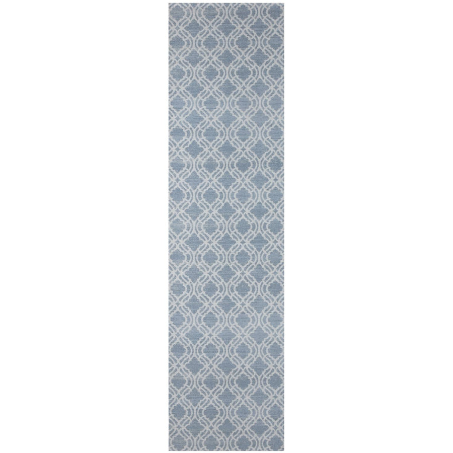 Machine Washable Flat-weave Moroccan Rug Blue