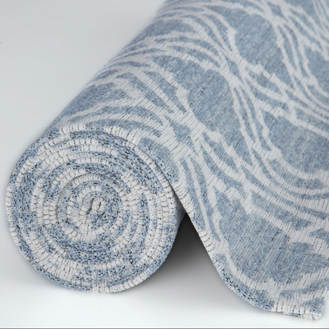Machine Washable Flat-weave Moroccan Rug Blue
