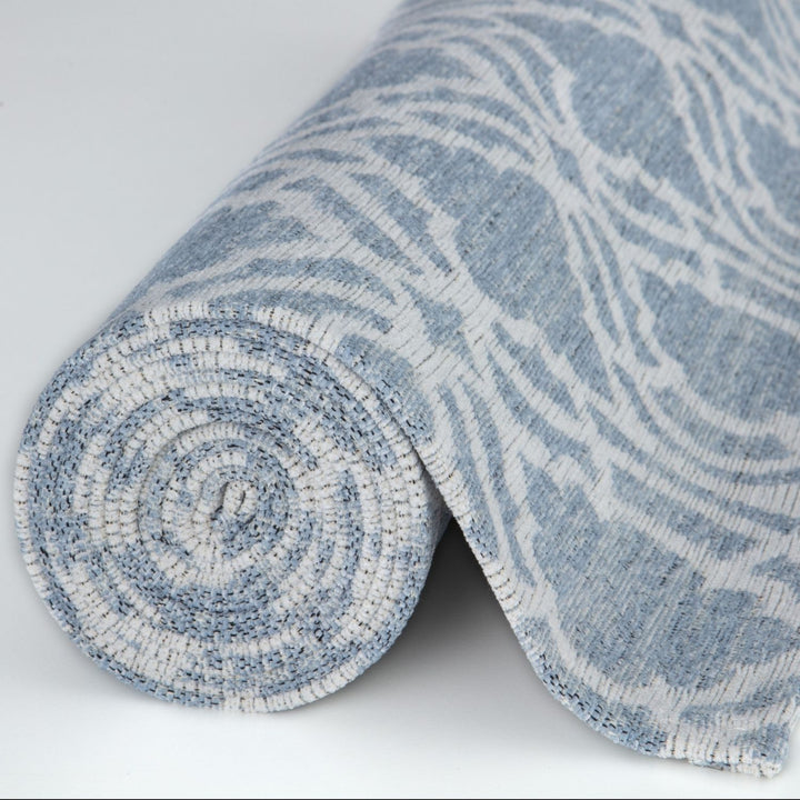 Machine Washable Flat-weave Moroccan Rug Blue