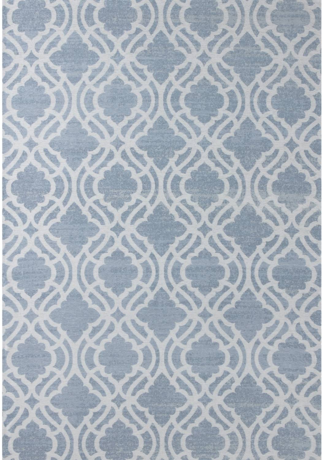 Machine Washable Flat-weave Moroccan Rug Blue