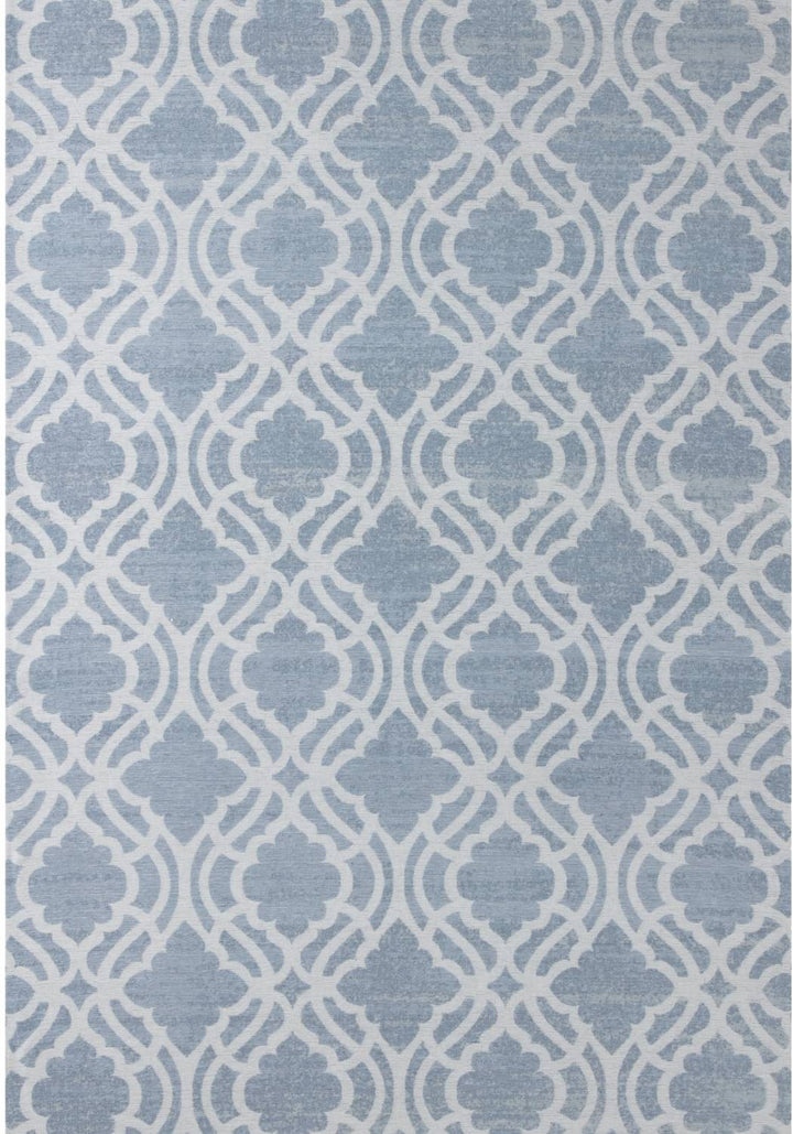 Machine Washable Flat-weave Moroccan Rug Blue