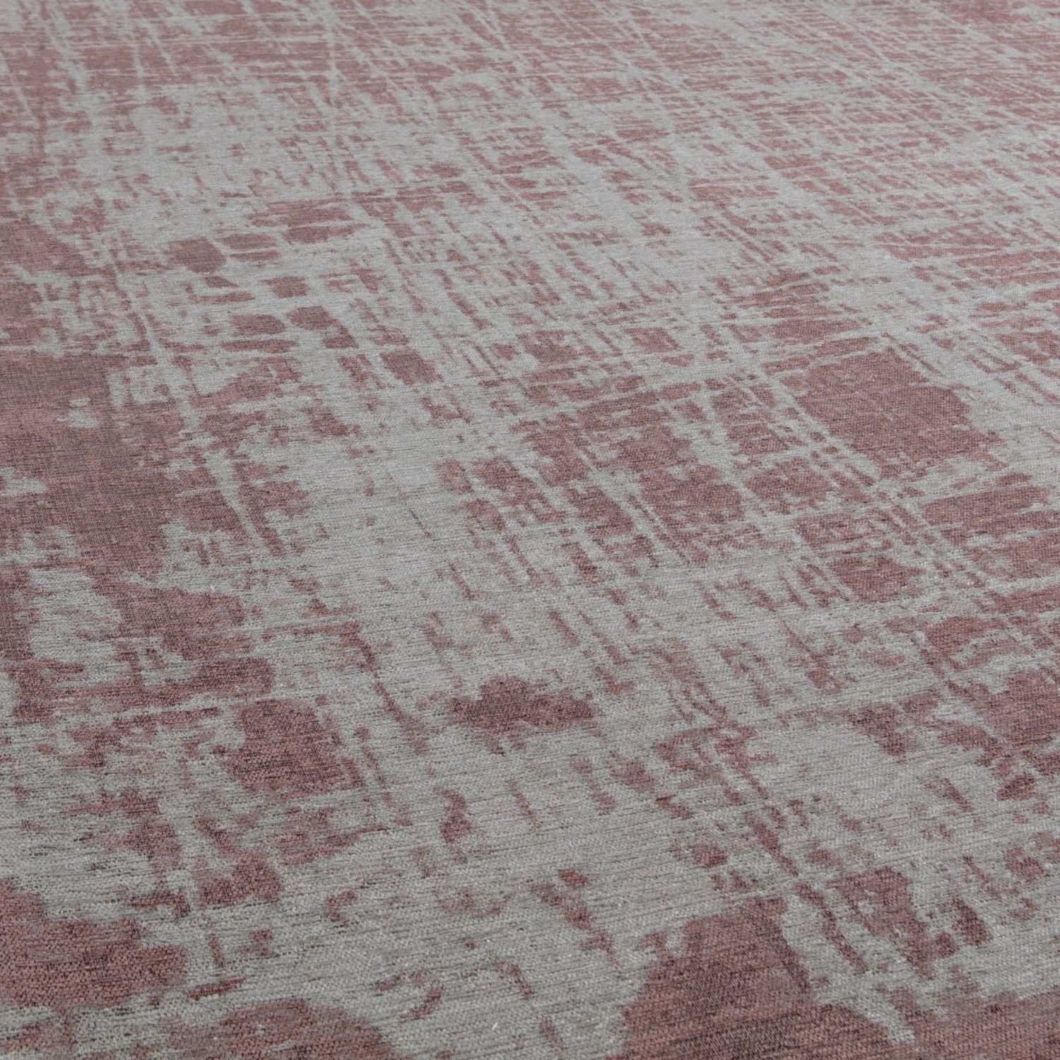 Machine Washable Flatweave Rug in Pink